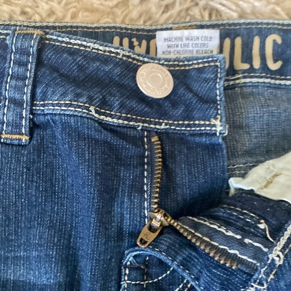 Hydraulic 90s Y2K VTG Denim Jean Mini Skirt Women’s Size 7/8 Embroidered Pockets - Picture 8 of 8